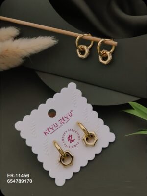 ER-11456 Anti-Tarnish Stainless Steel Earrings - Kiyu ziyu By Anjni Creation