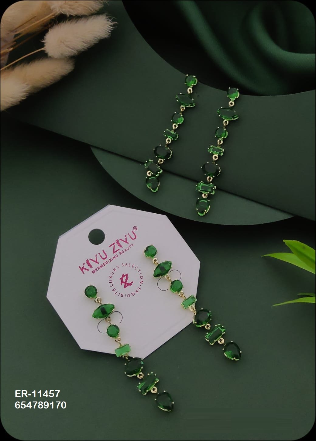 ER-11457 Anti-Tarnish Stainless Steel Earrings - Kiyu ziyu By Anjni Creation