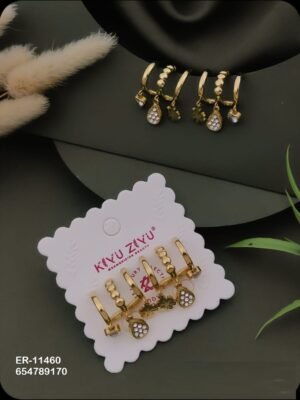 ER-11460 Anti-Tarnish Stainless Steel Earrings - Kiyu ziyu By Anjni Creation