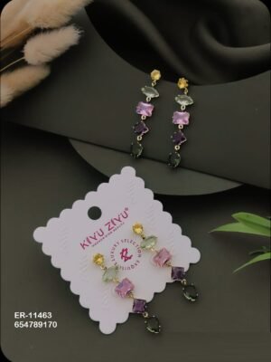 ER-11463 Anti-Tarnish Stainless Steel Earrings - Kiyu ziyu By Anjni Creation