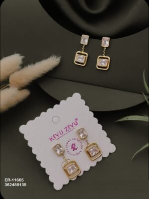 ER-11665 Anti-Tarnish Stainless Steel Earrings - Kiyu ziyu By Anjni Creation