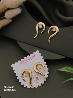 ER-11666 Anti-Tarnish Stainless Steel Earrings - Kiyu ziyu By Anjni Creation