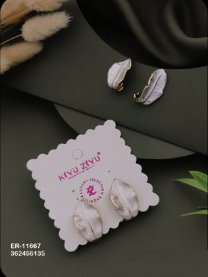 ER-11667 Anti-Tarnish Stainless Steel Earrings - Kiyu ziyu By Anjni Creation