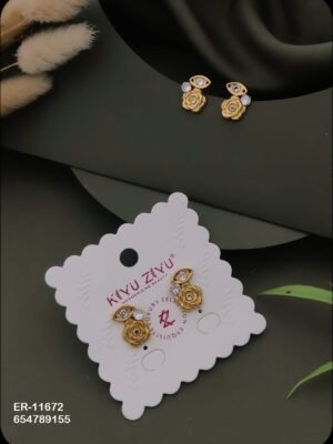 ER-11672 Anti-Tarnish Stainless Steel Earrings - Kiyu ziyu By Anjni Creation
