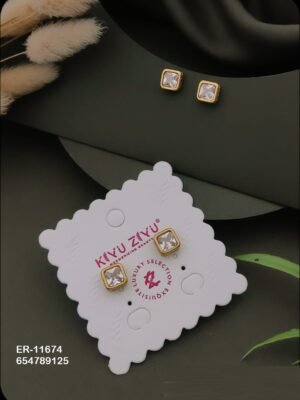 ER-11674 Anti-Tarnish Stainless Steel Earrings - Kiyu ziyu By Anjni Creation