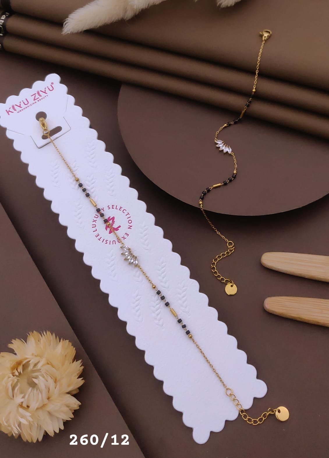 HAND-12 Anti-Tarnish Stainless Steel Hand Mangalsutra - Kiyu ziyu By Anjni Creation