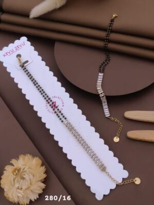 HAND-16 Anti-Tarnish Stainless Steel Hand Mangalsutra - Kiyu ziyu By Anjni Creation
