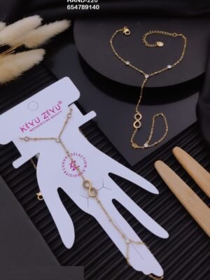 HAND-220 Anti-Tarnish Stainless Steel Hand Chain - Kiyu ziyu By Anjni Creation
