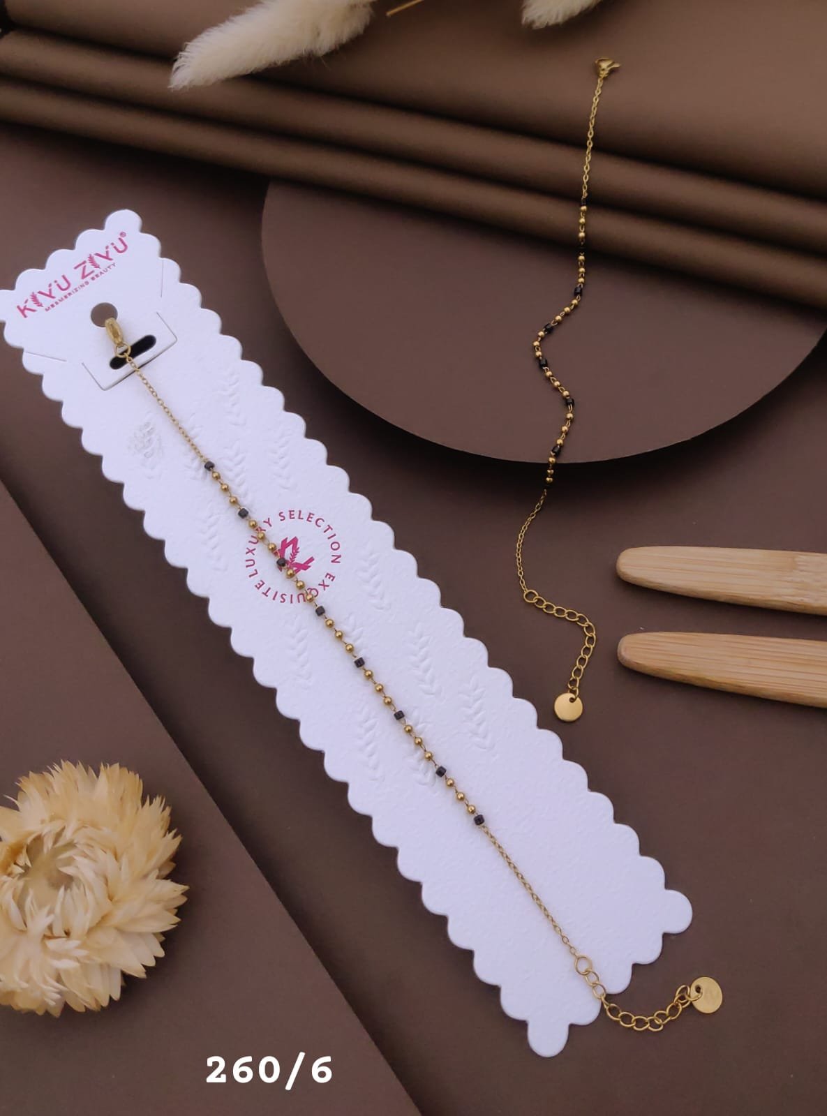HAND-6 Anti-Tarnish Stainless Steel Hand Mangalsutra - Kiyu ziyu By Anjni Creation