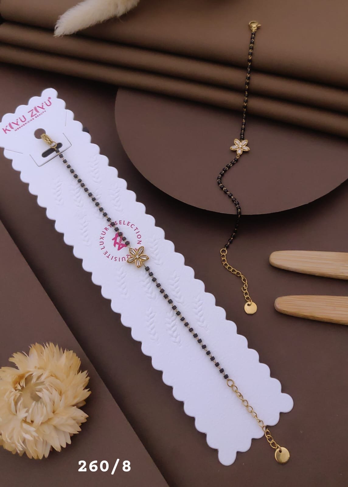 HAND-8 Anti-Tarnish Stainless Steel Hand Mangalsutra - Kiyu ziyu By Anjni Creation