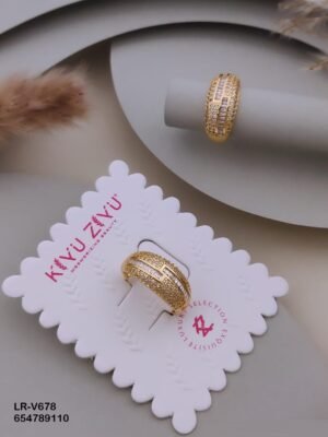 LR-V678 Anti-Tarnish Imported Rings - Kiyu ziyu By Anjni Creation