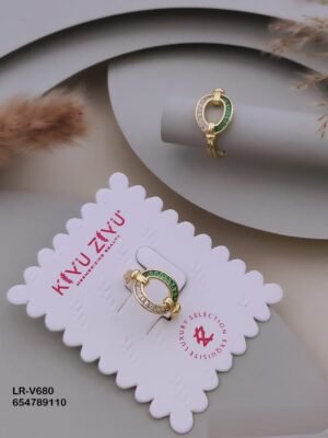 LR-V680 Anti-Tarnish Imported Rings - Kiyu ziyu By Anjni Creation