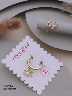 LR-V684 Anti-Tarnish Imported Rings - Kiyu ziyu By Anjni Creation