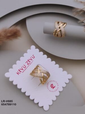 LR-V685 Anti-Tarnish Imported Rings - Kiyu ziyu By Anjni Creation