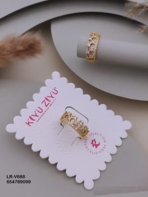 LR-V688 Anti-Tarnish Imported Rings - Kiyu ziyu By Anjni Creation