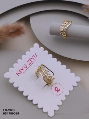 LR-V689 Anti-Tarnish Imported Rings - Kiyu ziyu By Anjni Creation