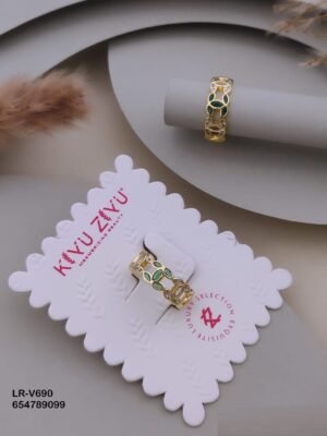 LR-V690 Anti-Tarnish Imported Rings - Kiyu ziyu By Anjni Creation