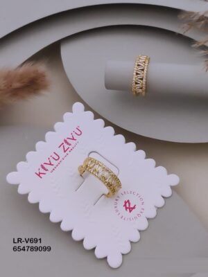 LR-V691 Anti-Tarnish Imported Rings - Kiyu ziyu By Anjni Creation