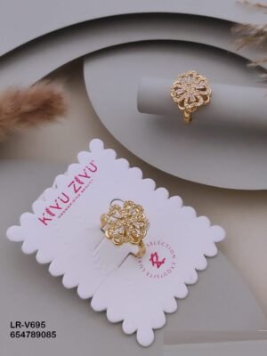 LR-V695 Anti-Tarnish Imported Rings - Kiyu ziyu By Anjni Creation