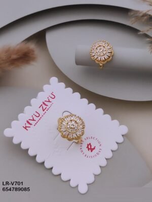 LR-V701 Anti-Tarnish Imported Rings - Kiyu ziyu By Anjni Creation