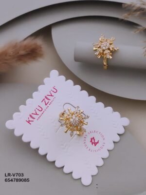 LR-V703 Anti-Tarnish Imported Rings - Kiyu ziyu By Anjni Creation
