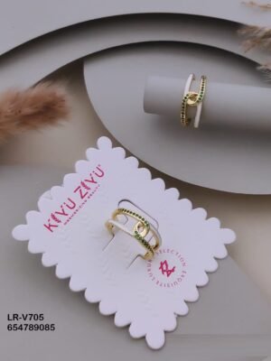 LR-V705 Anti-Tarnish Imported Rings - Kiyu ziyu By Anjni Creation