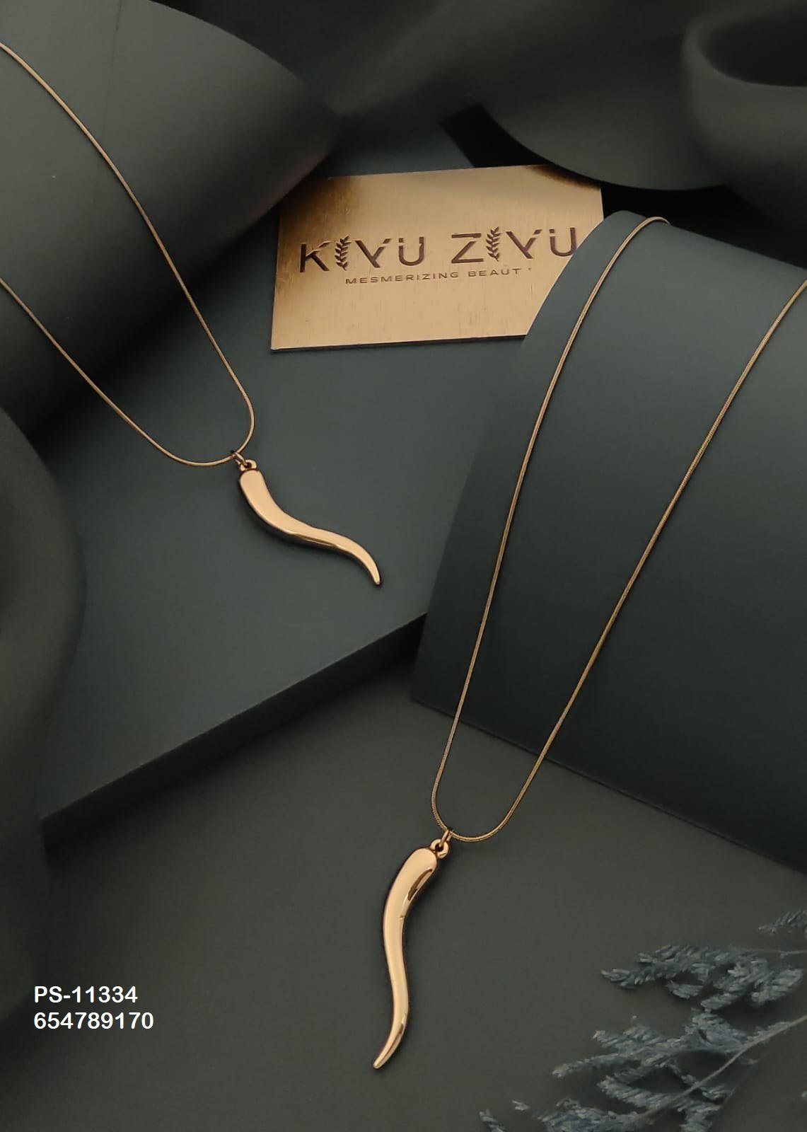 PS-11334 Anti-Tarnish Stainless Steel Western Necklace - Kiyu ziyu By Anjni Creation
