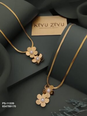 PS-11339 Anti-Tarnish Stainless Steel Western Necklace - Kiyu ziyu By Anjni Creation