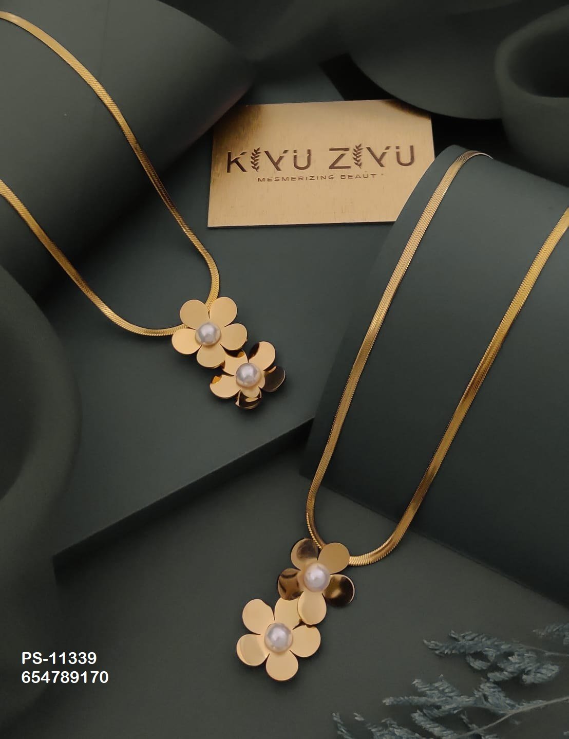 PS-11339 Anti-Tarnish Stainless Steel Western Necklace - Kiyu ziyu By Anjni Creation