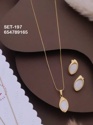 SET-197 Anti-Tarnish Stainless Steel Combo Set - Kiyu ziyu By Anjni Creation