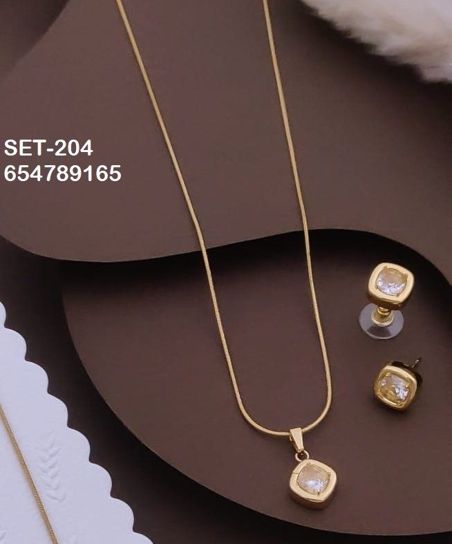 SET-204 Anti-Tarnish Stainless Steel Combo Set - Kiyu ziyu By Anjni Creation