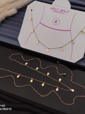 W-142 Anti-Tarnish Stainless Steel Waist Chain - Kiyu ziyu By Anjni Creation