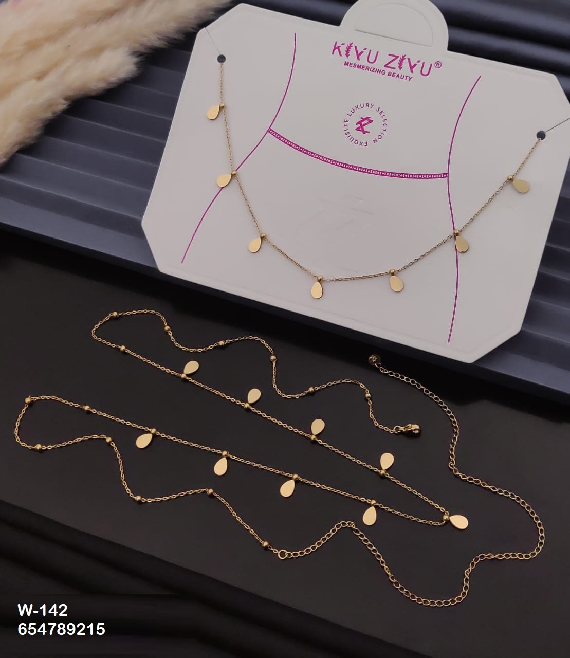 W-142 Anti-Tarnish Stainless Steel Waist Chain - Kiyu ziyu By Anjni Creation