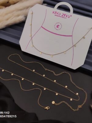 W-144 Anti-Tarnish Stainless Steel Waist Chain - Kiyu ziyu By Anjni Creation