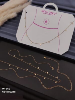 W-145 Anti-Tarnish Stainless Steel Waist Chain - Kiyu ziyu By Anjni Creation