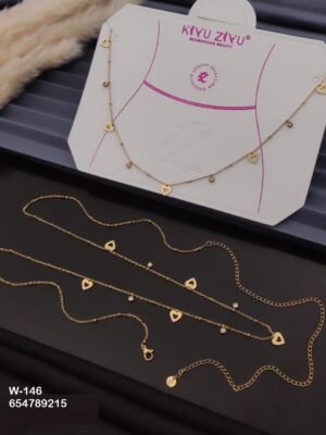 W-146 Anti-Tarnish Stainless Steel Waist Chain - Kiyu ziyu By Anjni Creation