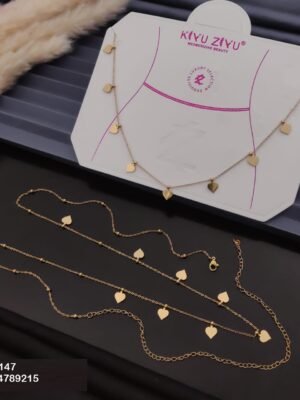 W-147 Anti-Tarnish Stainless Steel Waist Chain - Kiyu ziyu By Anjni Creation