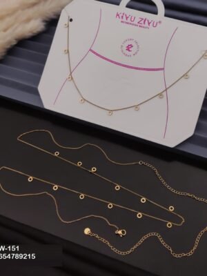 W-151 Anti-Tarnish Stainless Steel Waist Chain - Kiyu ziyu By Anjni Creation