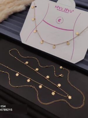 W-154 Anti-Tarnish Stainless Steel Waist Chain - Kiyu ziyu By Anjni Creation