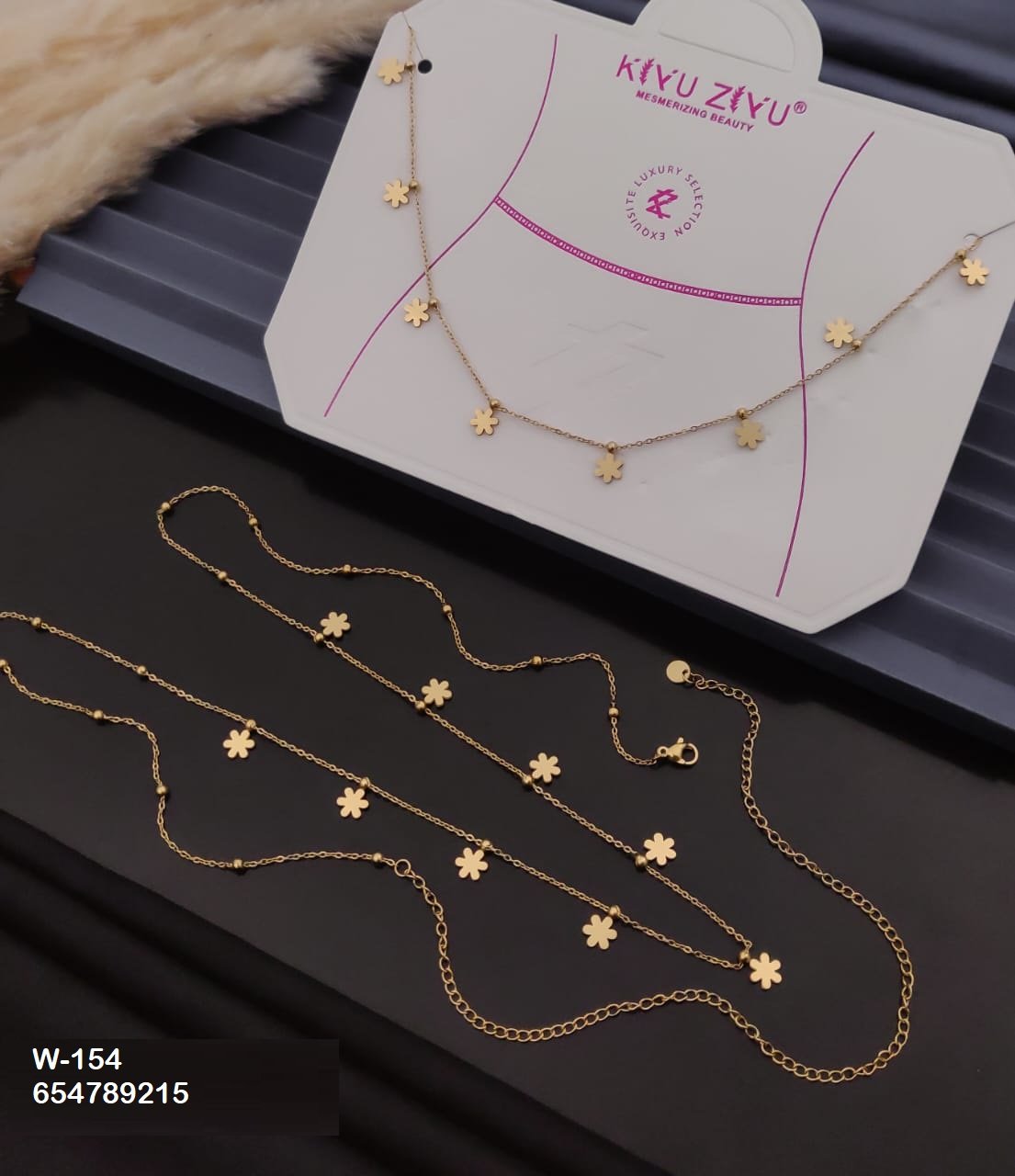 W-154 Anti-Tarnish Stainless Steel Waist Chain - Kiyu ziyu By Anjni Creation