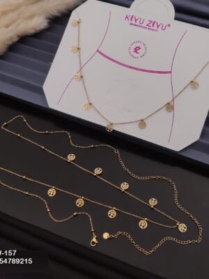 W-157 Anti-Tarnish Stainless Steel Waist Chain - Kiyu ziyu By Anjni Creation
