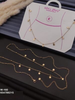 W-160 Anti-Tarnish Stainless Steel Waist Chain - Kiyu ziyu By Anjni Creation