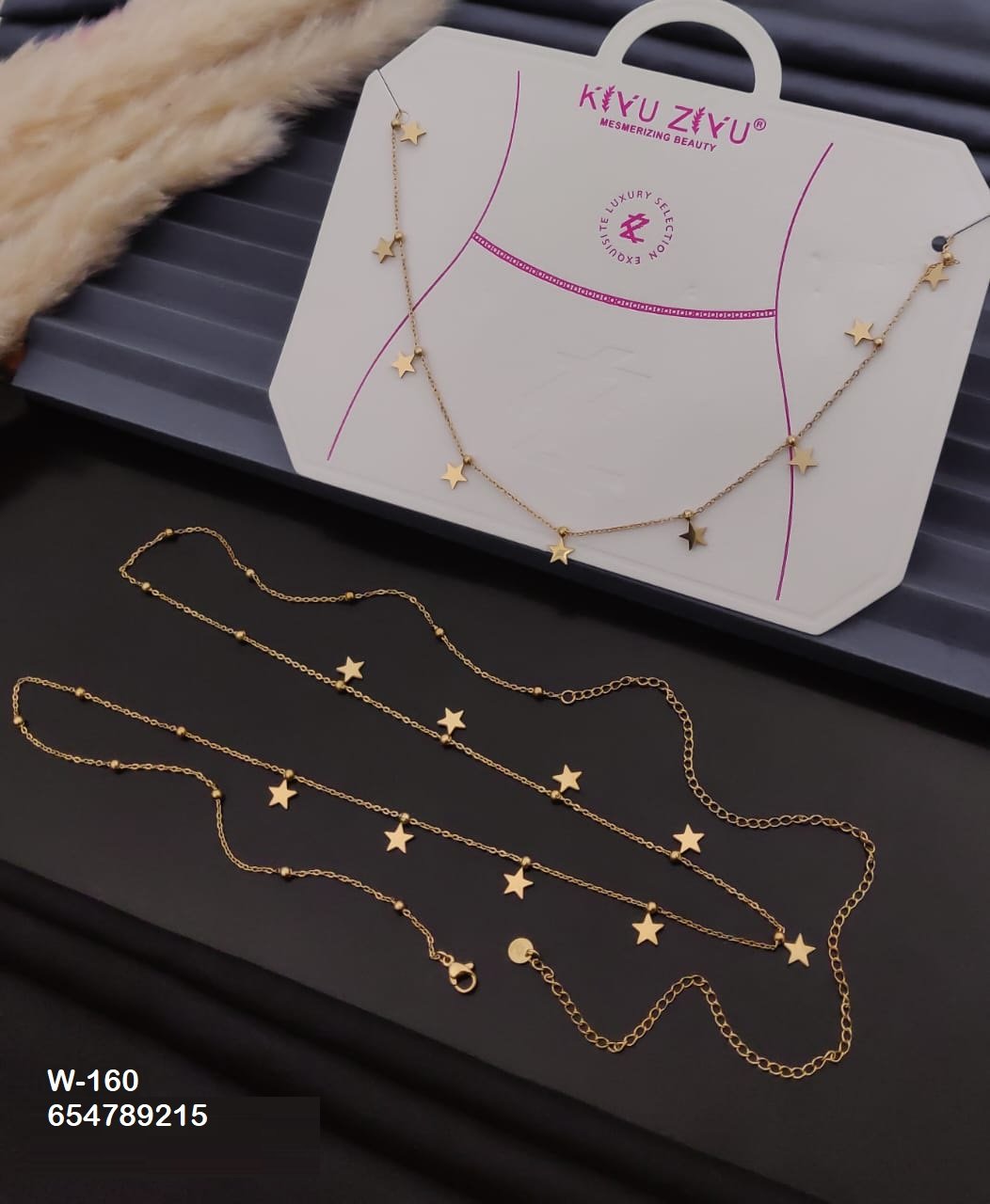 W-160 Anti-Tarnish Stainless Steel Waist Chain - Kiyu ziyu By Anjni Creation
