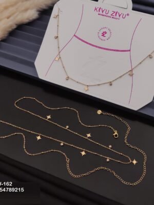 W-162 Anti-Tarnish Stainless Steel Waist Chain - Kiyu ziyu By Anjni Creation