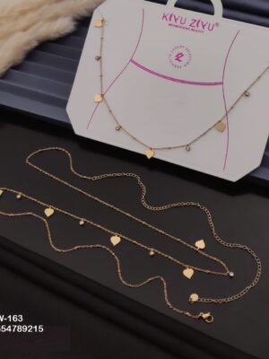 W-163 Anti-Tarnish Stainless Steel Waist Chain - Kiyu ziyu By Anjni Creation