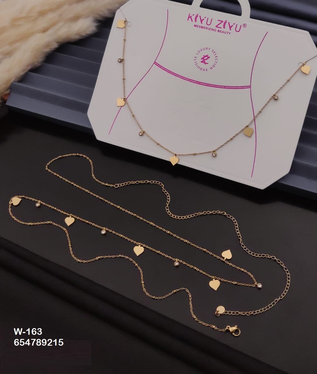 W-163 Anti-Tarnish Stainless Steel Waist Chain - Kiyu ziyu By Anjni Creation