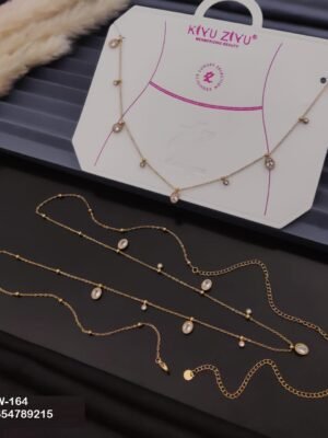 W-164 Anti-Tarnish Stainless Steel Waist Chain - Kiyu ziyu By Anjni Creation