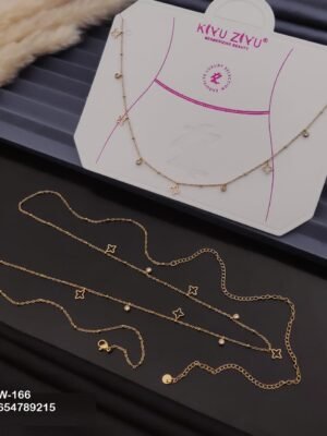 W-166 Anti-Tarnish Stainless Steel Waist Chain - Kiyu ziyu By Anjni Creation