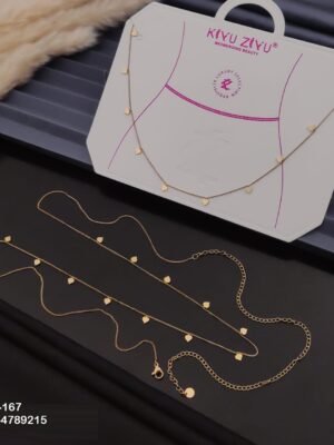 W-167 Anti-Tarnish Stainless Steel Waist Chain - Kiyu ziyu By Anjni Creation