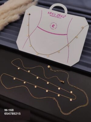 W-168 Anti-Tarnish Stainless Steel Waist Chain - Kiyu ziyu By Anjni Creation